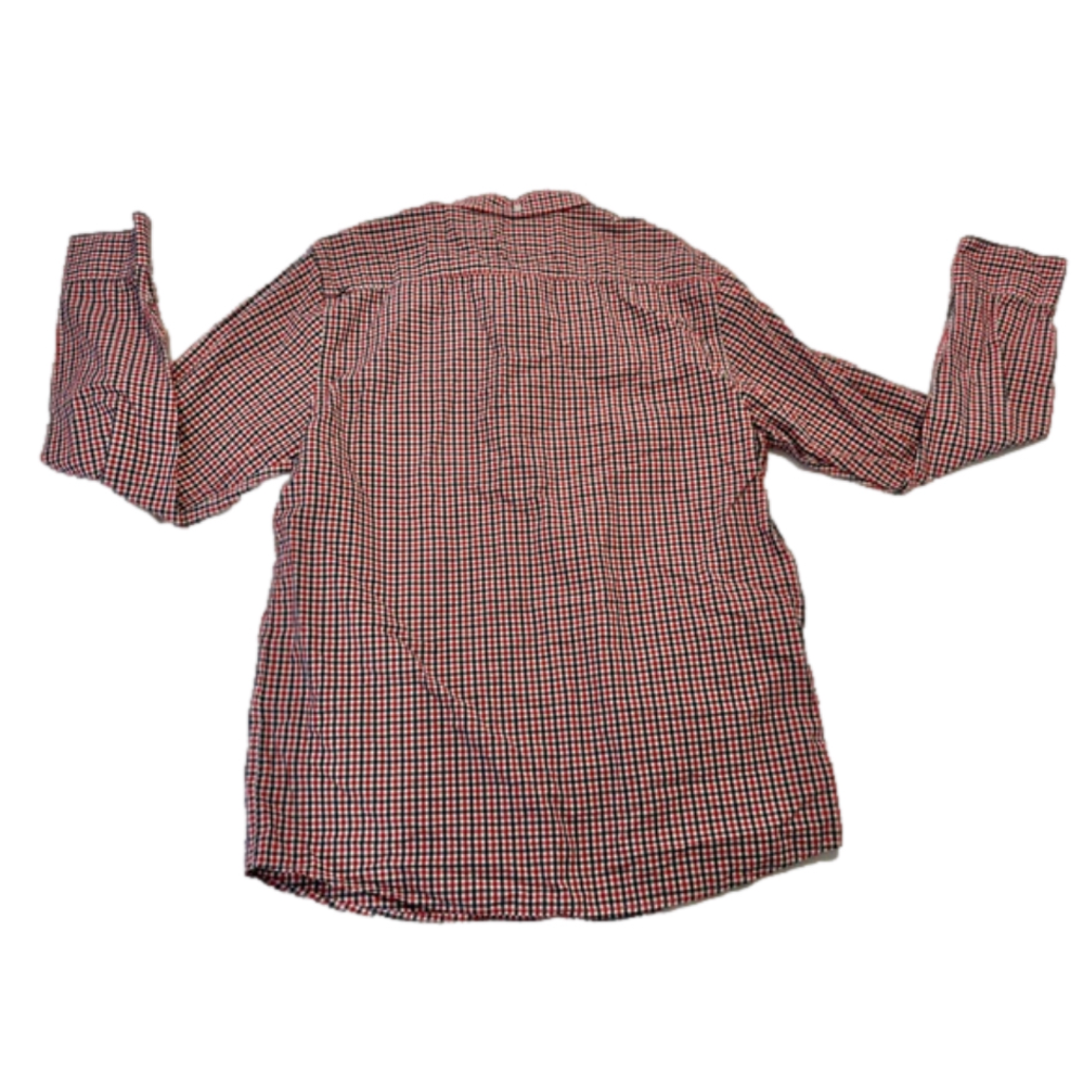 Stylish Marc Ecko Red Plaid Button-Down Shirt - M… - image 4